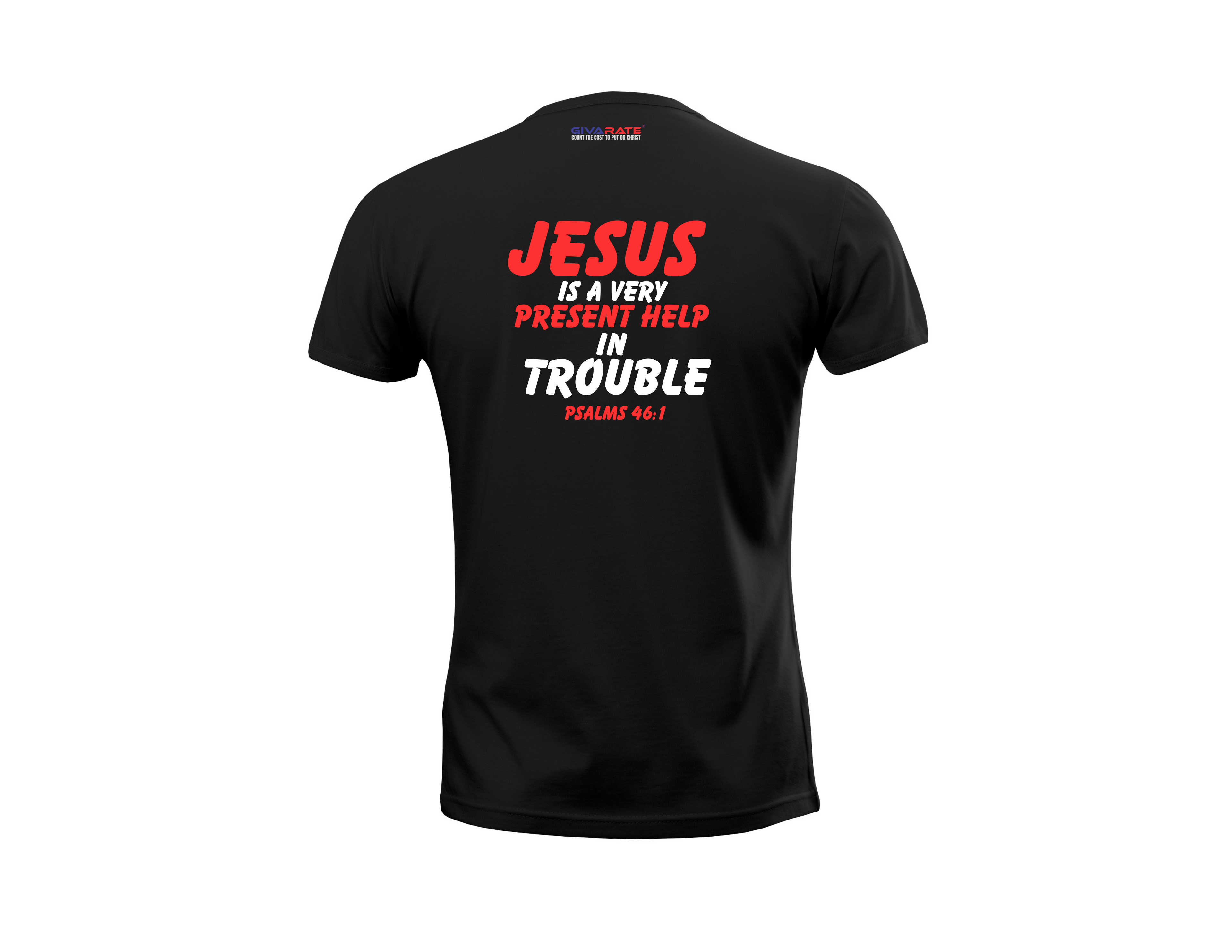 Psalm 46:1 Women’s Christian T-Shirt – Jesus Our Refuge & Strength