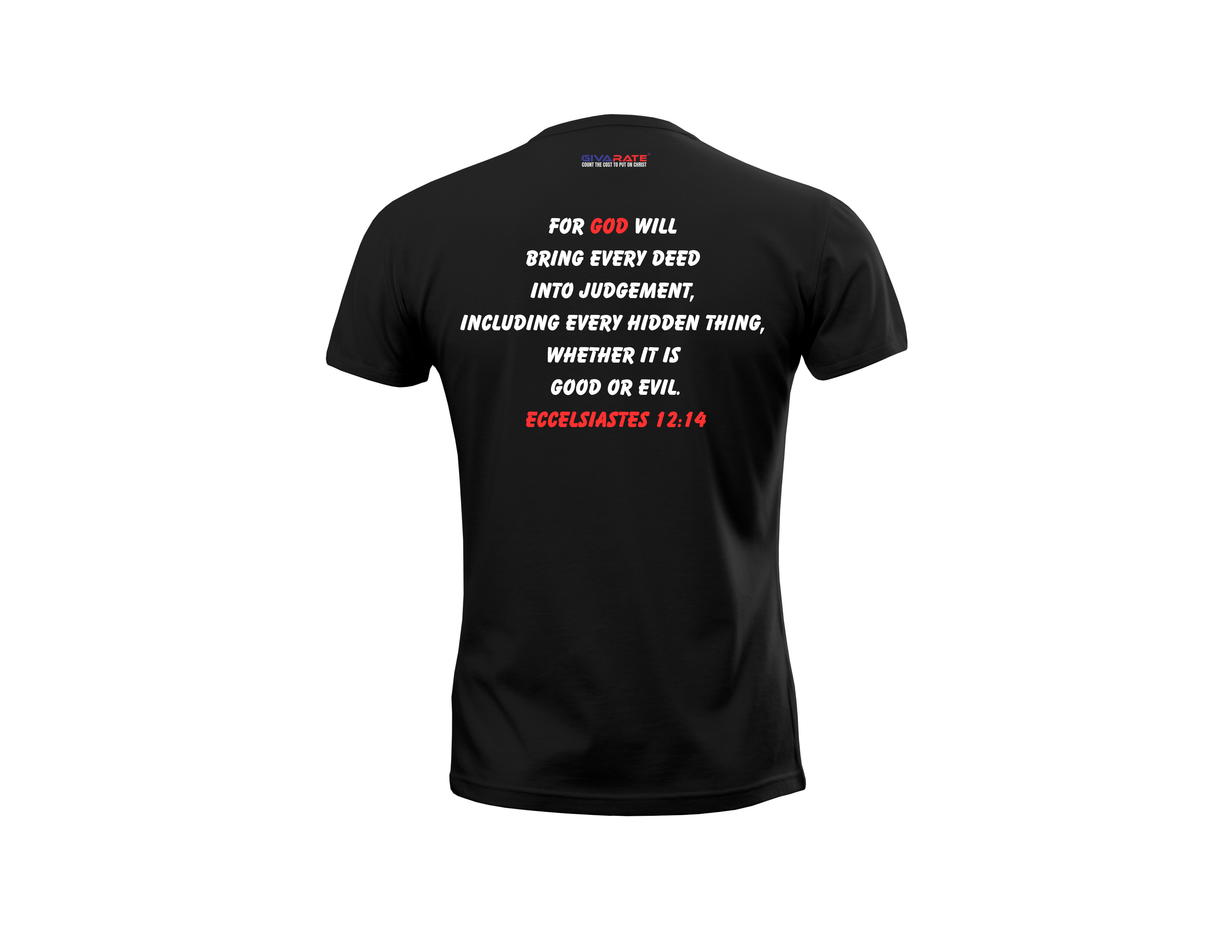 Women’s “Fear God” Christian T-Shirt – Ecclesiastes 12:14