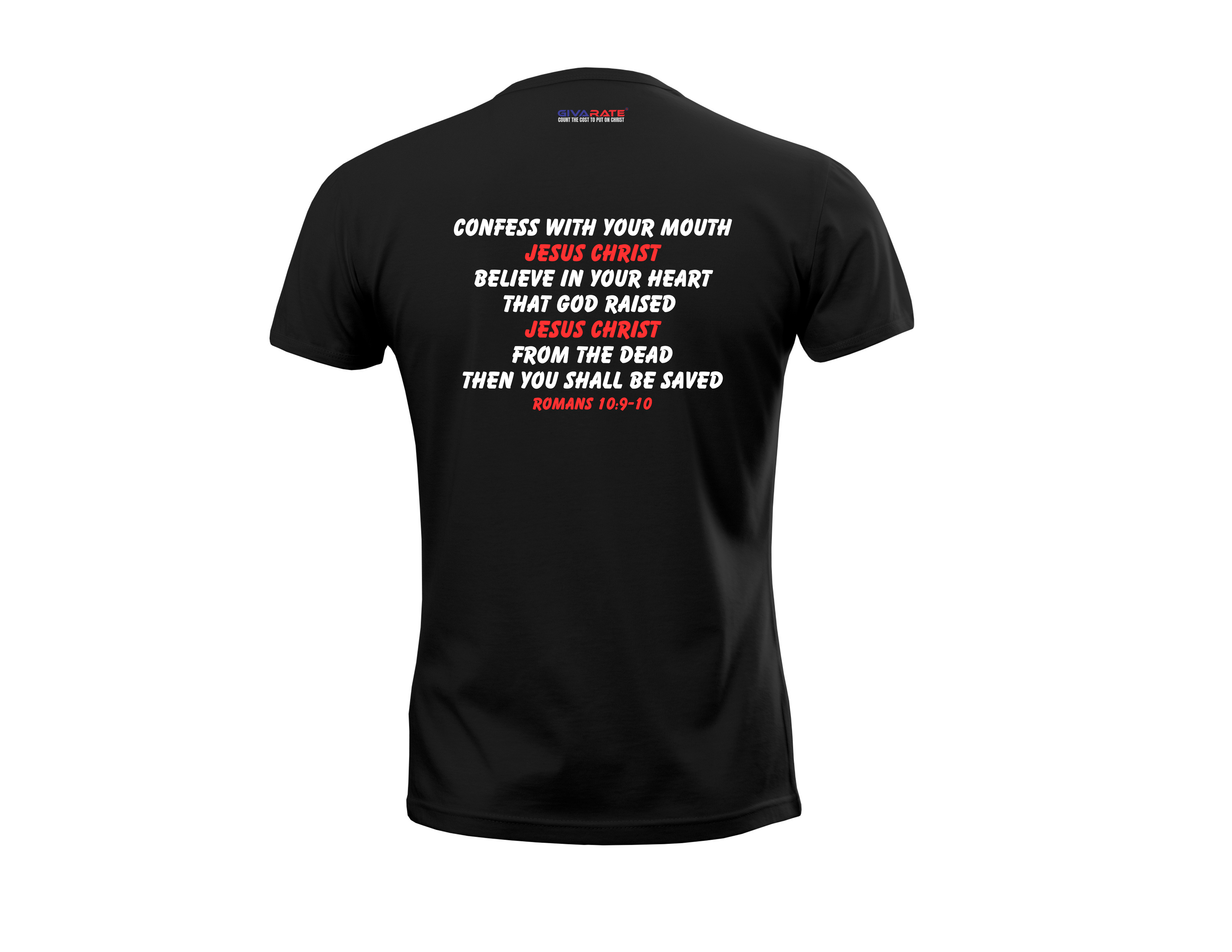 Women’s Christian T-Shirt – Start Fresh With Jesus | Romans 10:9–10