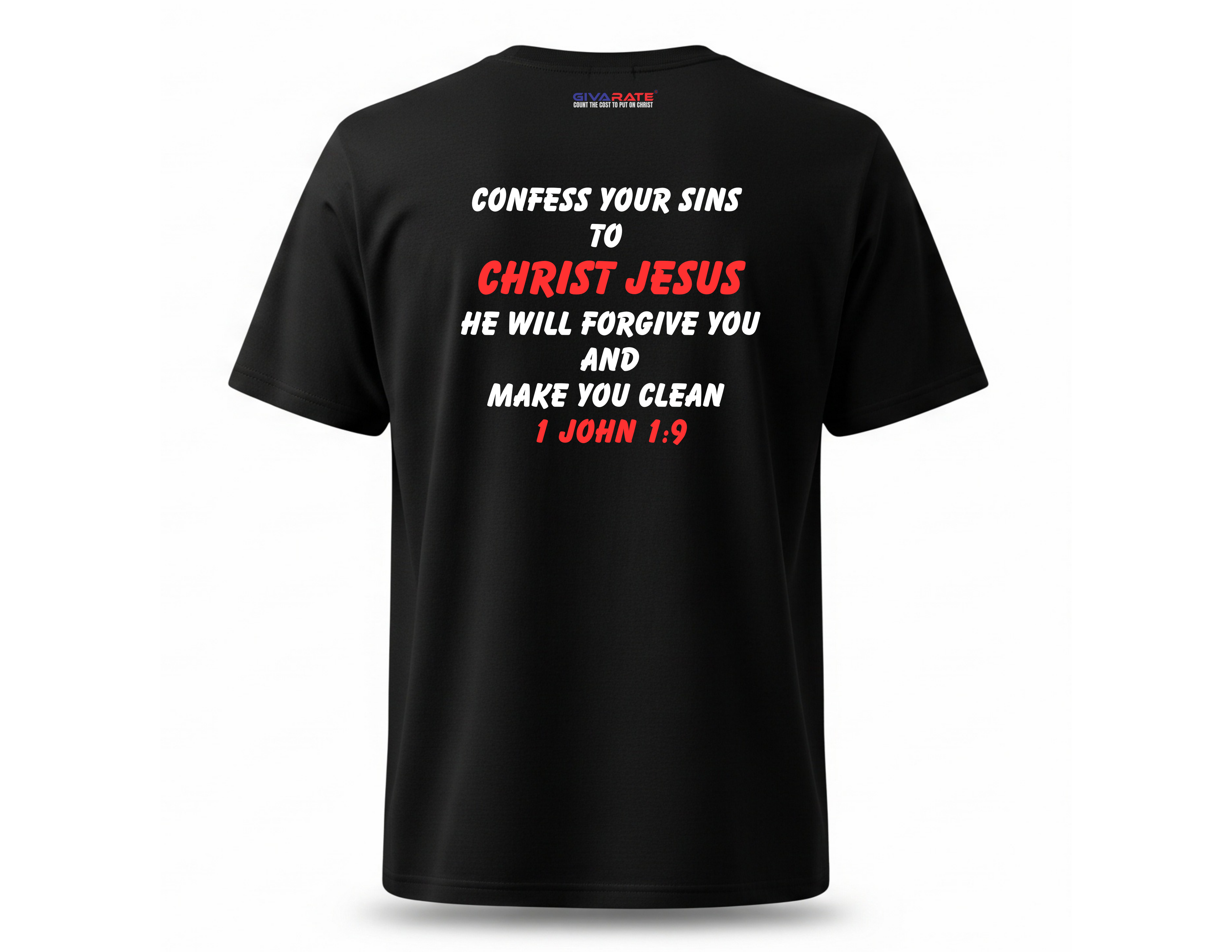 Men’s “Start Fresh With Jesus” Christian T-Shirt – Romans 10:9-10