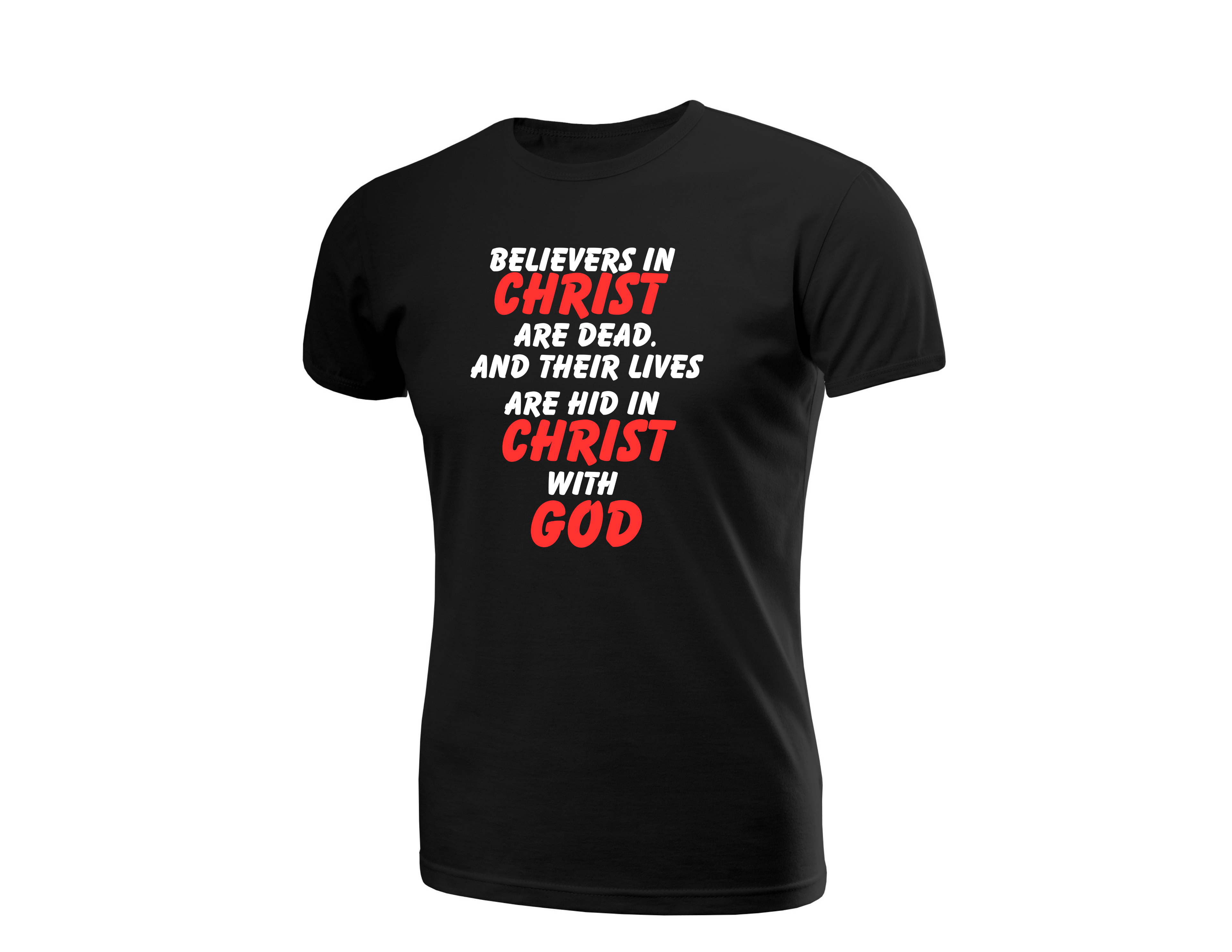 Women’s “Hidden in Christ” Christian T-Shirt – Set Your Affections Above
