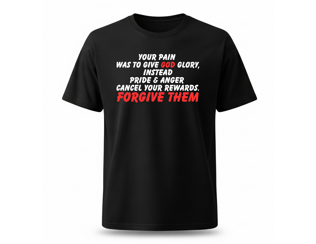 James 1:20 Christian Scripture T-Shirt for men – Forgiveness, Pride & Anger